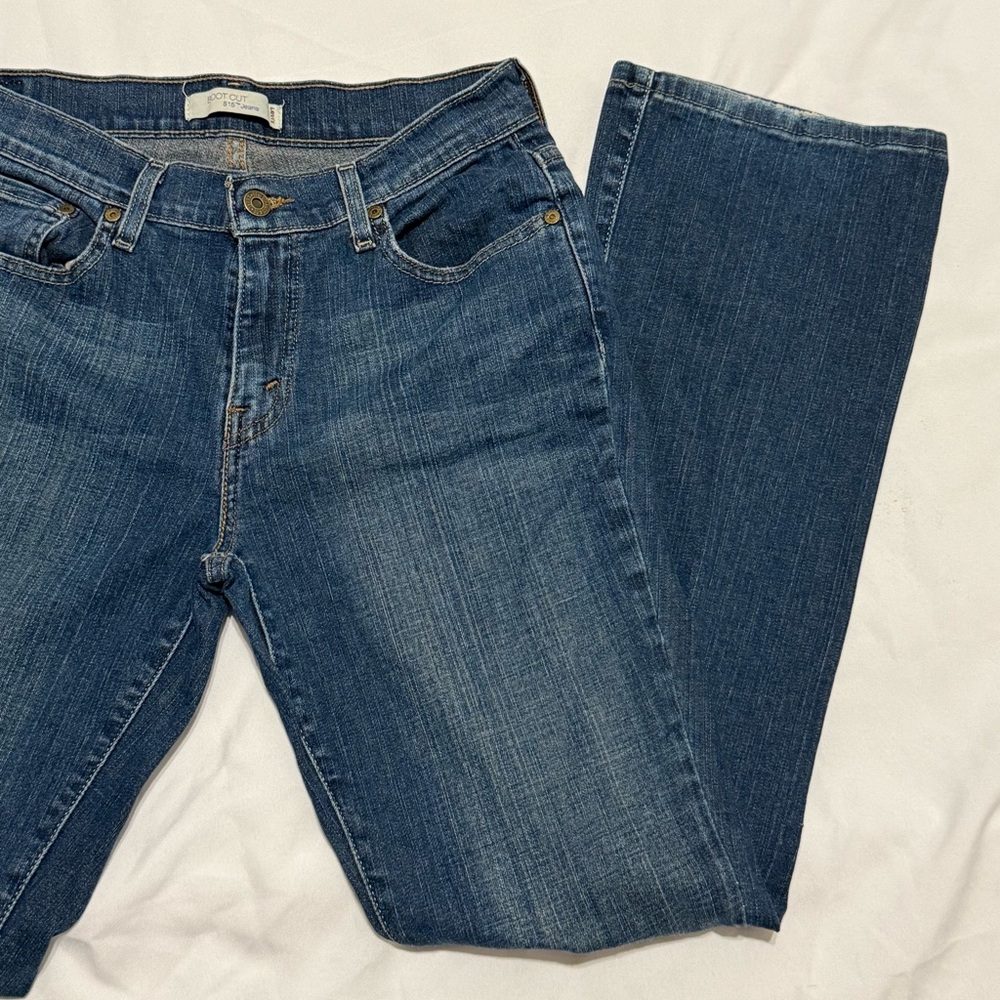 Women’s Levi's 515 blue Indigo Straight Jeans size 6 - Picture 8 of 16